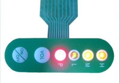 China Waterproof LED Backlit Membrane Switch Control Panel For Industrial Devices for sale