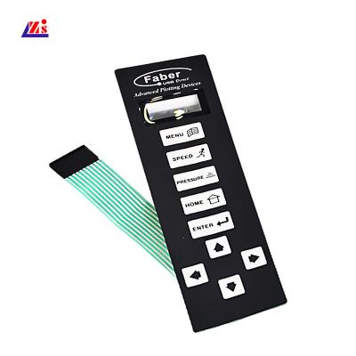 China Flat Key Non Tactile Dustproof Membrane Switch Keypad for sale