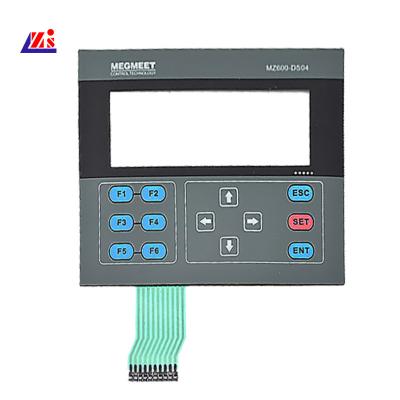 China Transparent Window Flat LED Membrane Switch Keyboard for sale