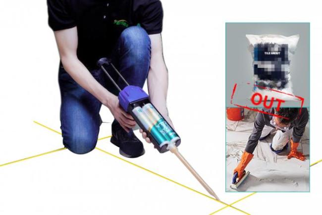 P20 Stain Resistance Epoxy Tile Grout Cartridge mould proof Waterproof DIY Grout Litokol Epoxy Mortar Replacement 0