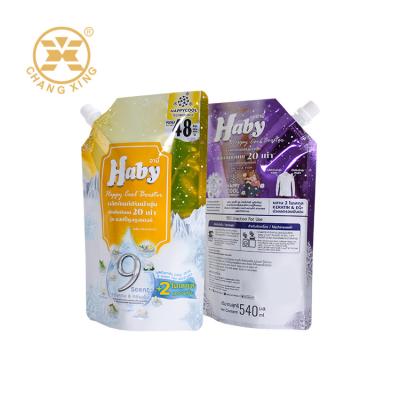 China Bolsa de embalaje de polvo de detergente de 500ml 1L impresa a medida Bolsa de embalaje de Doy Pack Bolsa de pie con boca en venta