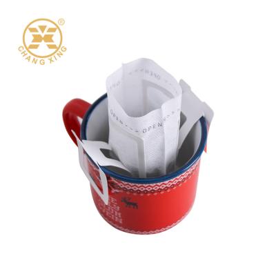 Chine Custom Portable Hanging Ear Drip Coffee Bag Single Serve Disposable Drip Coffee Filter Bag For Travel à vendre