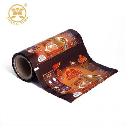 China PE PET Heat Seal Coffee Packaging Bags Food Grade Plastic Packaging Film Roll for sale