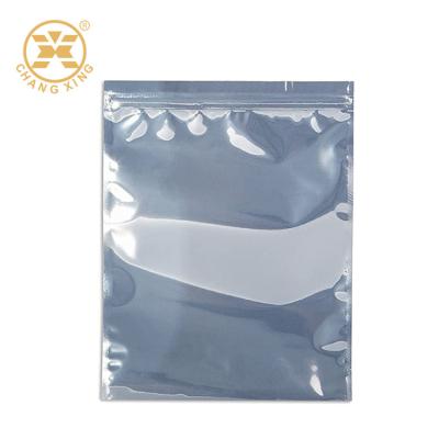 Chine La serrure de armature en plastique transparente électronique de fermeture éclair a métallisé d'anti sacs statiques mettent en sac pour l'emballage à vendre