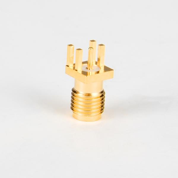 Quality Gold Plated Female Wifi Antenna SMA Connector Straight For PCB Mounting Connectors for sale