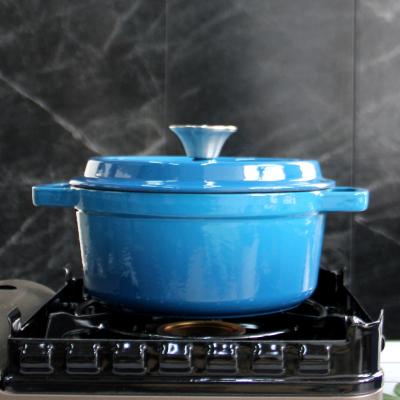 China 2/2.5/2.8/3.8/4.8L Enameled Cast Iron Braiser For Daily Use for sale