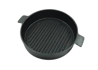 China OEM ODM Cast Iron Frying Pan 24.5/26.5cm BSCI For Induction Stove Tops en venta