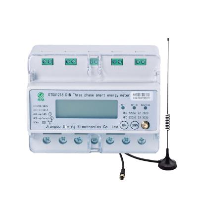 China Three phase Din rail Multi Tariff Digital LCD Display Voltage Smart Wifi Electric Energy Meter From Saving for sale