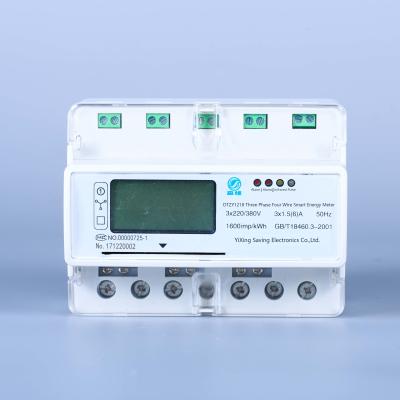 China 5 60 A Temperature Range -40C- 70C Din Rail 3 Phase Energy Meter with for sale
