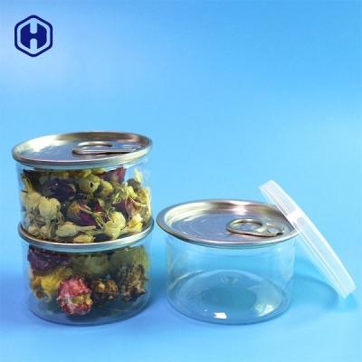 China Small PET Empty Clear Plastic Cans Easy Open End 90ml 40mm Height for sale
