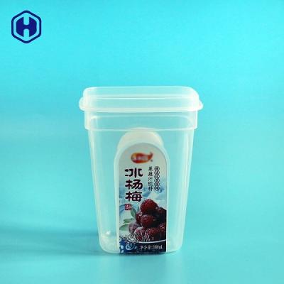 China Prueba plástica cuadrada de la salida de los envases de comida del relleno en caliente Microwavable en venta