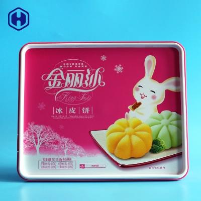 China PP Plastic IML Box L25.7 * W21.3 * H6.9  480g Cake Dry Fruit Packing for sale
