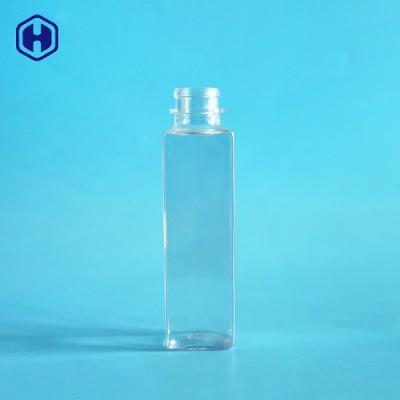 China 150ml Square Recyclable Sauce PET Bottle With Screw Lid 142mm Height for sale