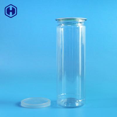 China Tall Candy Clear Plastic Cans Nontoxic Odorless Reusable Eco Friendly for sale