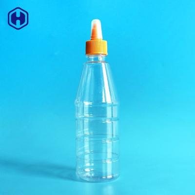 China Soft Pet Plastic Bottles With Tomato Sauce Paste Screw Squeeze Lid for sale