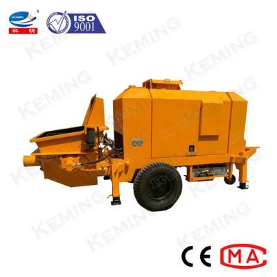 China Mobile Concrete Conveying Spray Hydraulic Concrete Pump For House Construction for sale