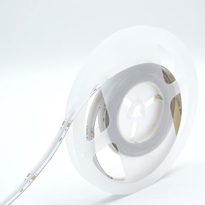China COB Dotless IP20 RGB Color LED Strip 5m Roll White double PCB for sale