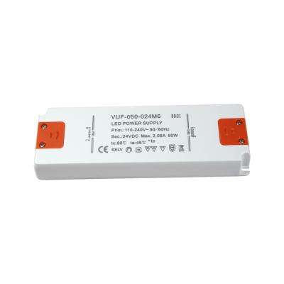 China 12v 5a / 24v 2.5a Plastic LED Driver High Efficiency Ip67 60w Class 2 For Refrigerator for sale