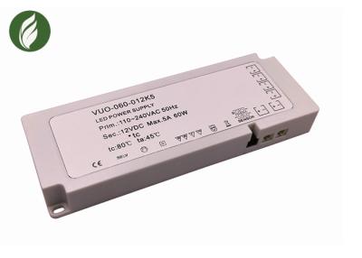 China 60W 5A Ultra Thin Under Cabinet LED Driver Durable Anti Erosion for sale