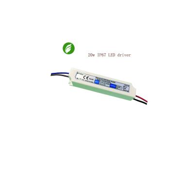 China Fireproof 1670mA 12 Volt LED Strip Driver , Ultralight LED Strip Light Power Supply for sale