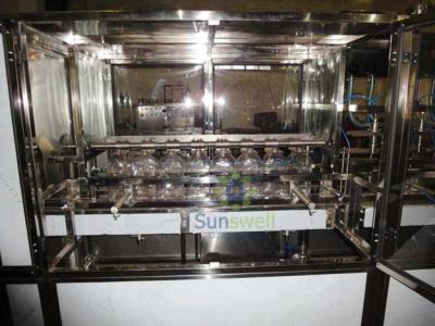 China Aço inox automático 4 de galão, máquina de enchimento de água mineral de galão 5 e equipamentos à venda