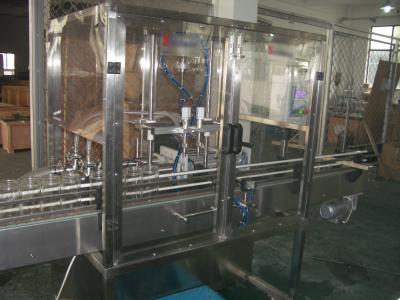 China Piston Filling / filler Machine with Blocked nozzles for Liquid Bottling of oil, detergent for sale