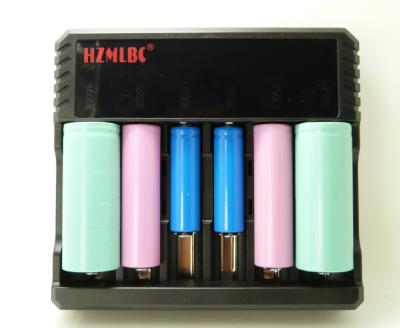 China Universial 6 Cell Lithium Ion Battery Charger , External 18650 Battery Charger for sale