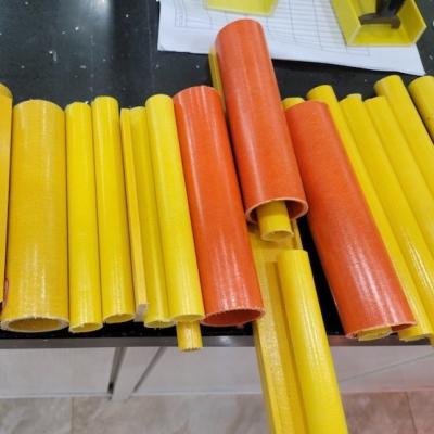 China Infrastructure FRP Pultruded Profiles 5cm Dia FRP Round Tube for sale