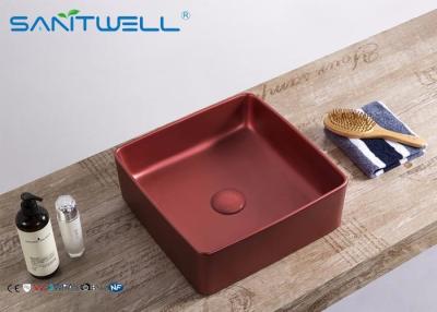 China Rectangular Art Basin Sink Virus Resistant 24 Month Warranty With Thin Ceramic Material for sale