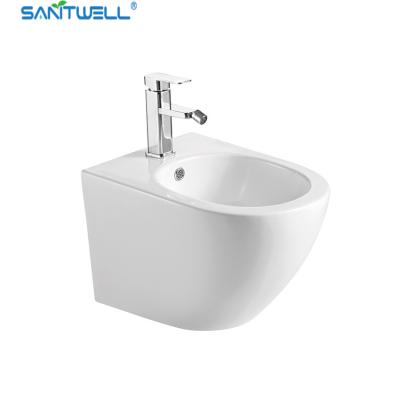 China White Wall Hung Bidet Bathroom WC pan 480*370*325 mm size Floor mounted bidet SWJ0331 for sale