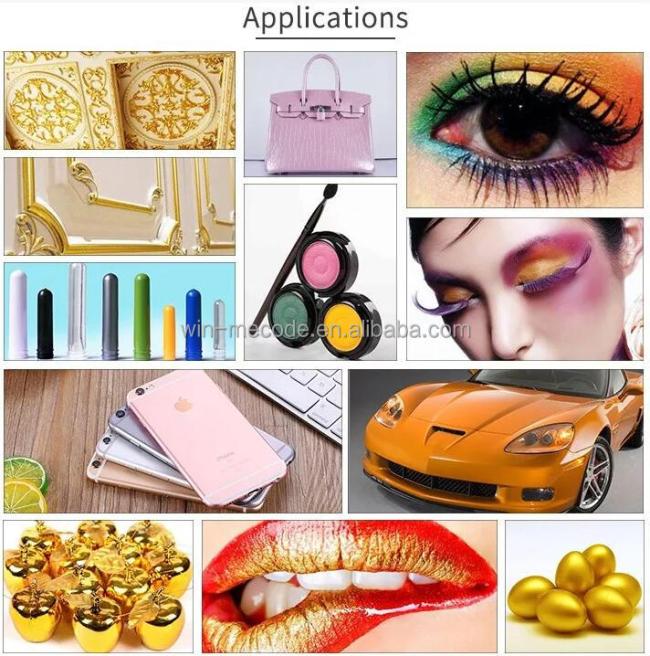 Pure 24K gold sparkle appearance pearlescent pigment mica powder