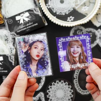 China ODM Transparent PET Die Cutting Photo Frame Sticker Label Decals 6x8 for sale