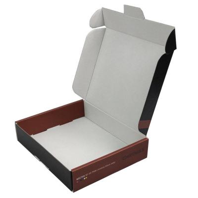 China Caixa de empacotamento Logo Foldable Kraft Paper feito sob encomenda do encarregado do envio da correspondência da caixa do produto eletrônico à venda