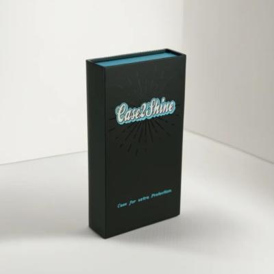 中国 High Quality custom boxes phone case packaging box luxury gift box with Velvet tray 販売のため
