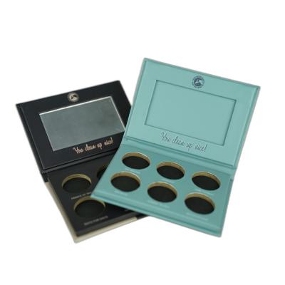 China Recyclable Paper Packaging Cardboard Eyeshadow Palette Empty Cosmetic Box for sale