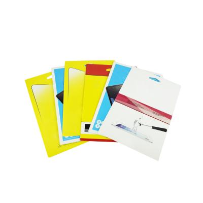 China Custom Logo Art Paper Envelope For Tempered Glass Screen Protector Packaging for sale