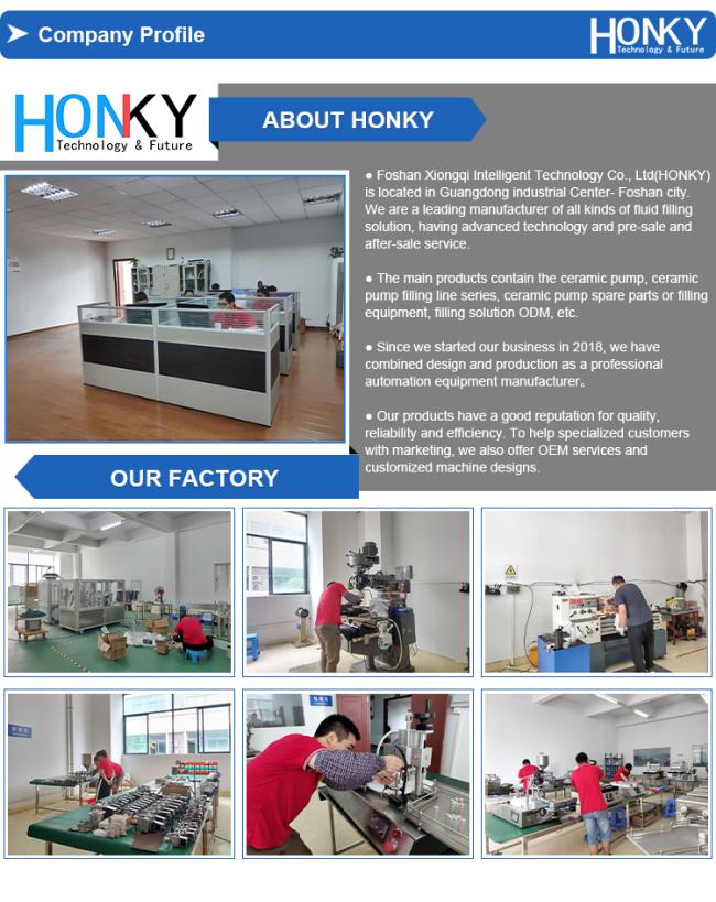 Automatic bottle filling machine technical components