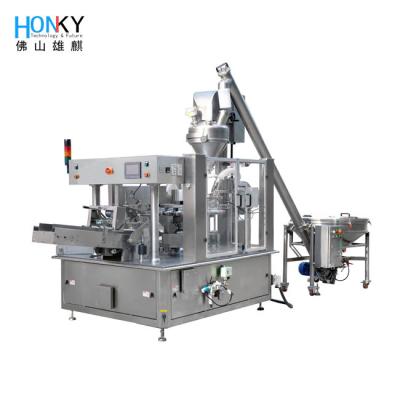China Automatic Doypack Bag Stand Up Pouch Filling Machine Paste Sauce Pouch Filling Liquid Machine Doy Pouch Packing Machine en venta