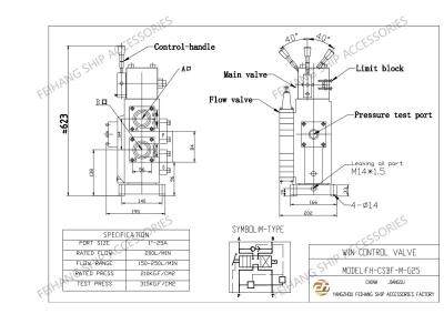 China Winch Control Valve Csbf-G25 Parameter Table for sale