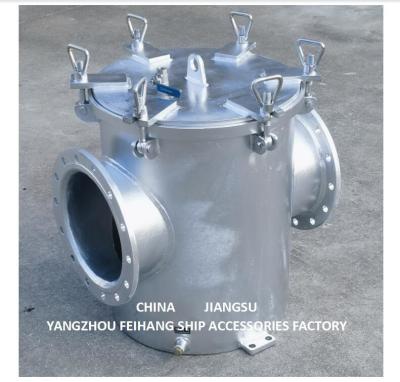 China Filtro de Água do Mar As250 Cb/T497 Corpo galvanizado de aço carbono, cartucho de filtro de aço inoxidável, malha-5mm à venda