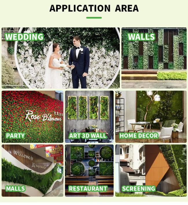 Customized Artificial Hanging Flower Wall Panels Wedding Backdrop 5