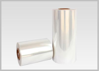 China Water Soluble PVC Shrink Film Rolls High Shrinkage Ratio For Full Body Sleeves for sale