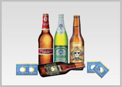 China Beer Label Vacuum Metallized Paper Laminate Sheets Chemical Type , Width 200mm-2000mm for sale