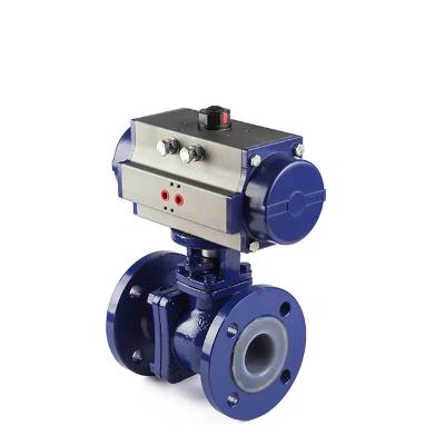 China Standard Pneumatic WCB Carbon Steel dn50 pn16 Flanged Ball Valve for Customized Support for sale