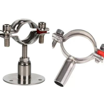 China Round Head Code Stainless Steel 201304 Welded/Adjustable Tube Length Pipe Supporter for sale