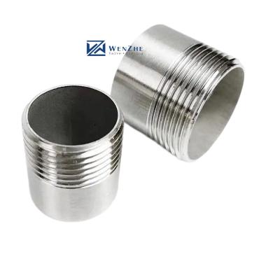 China SS304 Male Single Threaded Nipple with G Thread Connection DN6 NPT BSPP BSPT Casting for sale
