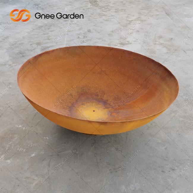 Brazier Backyard Patio Firepit Wood Burning Garden Bowl Corten Steel Outdoor Fire Pit