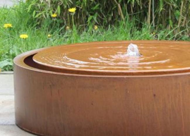 Factory Custom Corten Steel Waterfall Water Fountain Metal Water Features