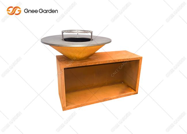 Outdoor Cooking Bbq Grill Garden Patio Corten Steel Outdoor Bbq Grills