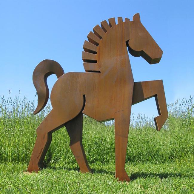 Custom Modern Large Size Corten Stainless Steel Abstract Sculpture Garden decor Statue
